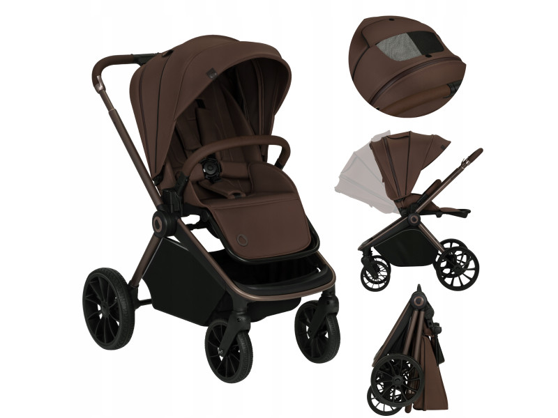 Універсальна коляска 2 в 1 Lionelo MIKA PLUS 2IN1 MOCHA MOUSSE, Фото 3