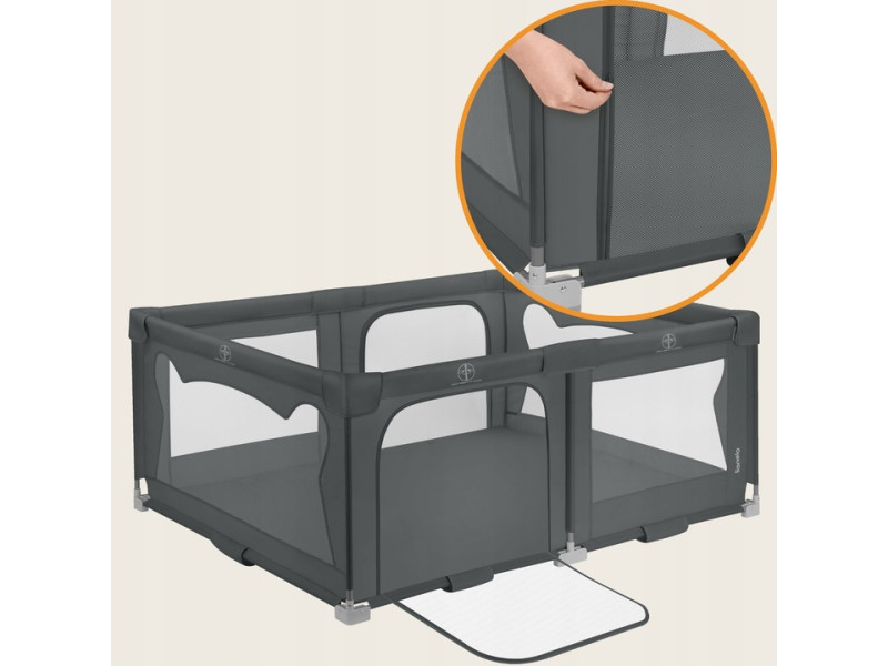 Манеж Lionelo FLORENCE EASY FOLD GREY GRAPHITE, Фото 5