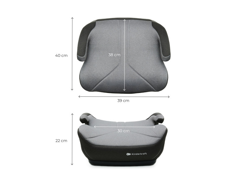 Автокрісло-бустер Kinderkraft i-Boost 2 Grey (KCIBOO02GRY0000), Фото 4