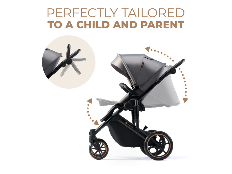 Універсальна коляска 2 в 1 Kinderkraft Prime 2 Shadow Grey (KSPRIM02GRY2000), Фото 10