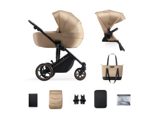 Універсальна коляска 2 в 1 Kinderkraft Prime 2 Sandrose Beige (KSPRIM02BEG2000)