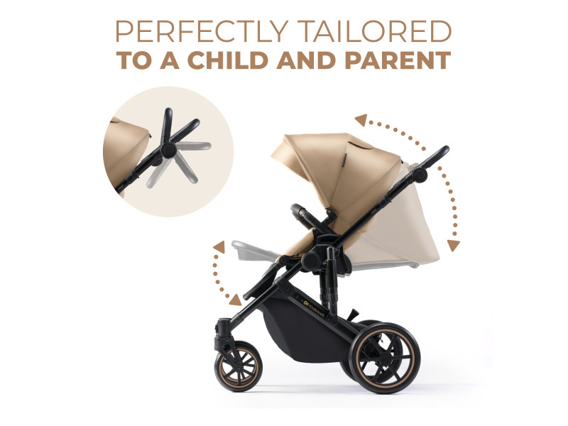 Універсальна коляска 2 в 1 Kinderkraft Prime 2 Sandrose Beige (KSPRIM02BEG2000), Фото 10