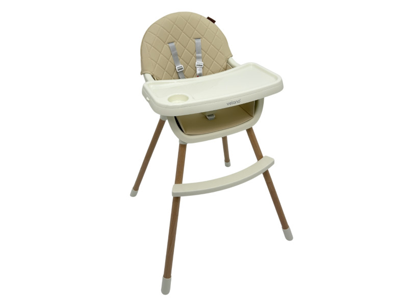 Стілець для годування дитини 2 в 1 VELANO Evo, beige, Фото 1