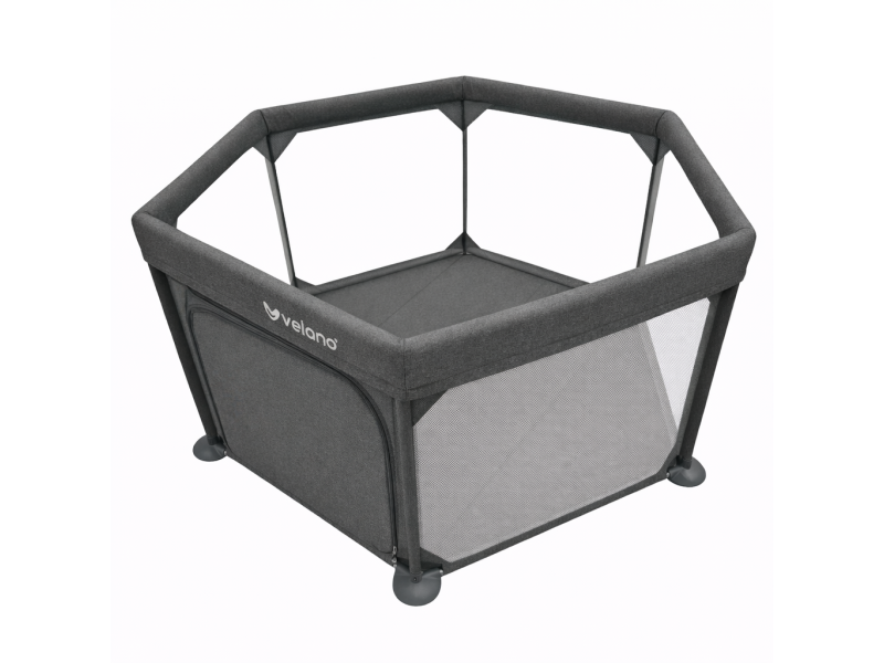 Манеж дитячий шестикутний VELANO Star, grey, Фото 1