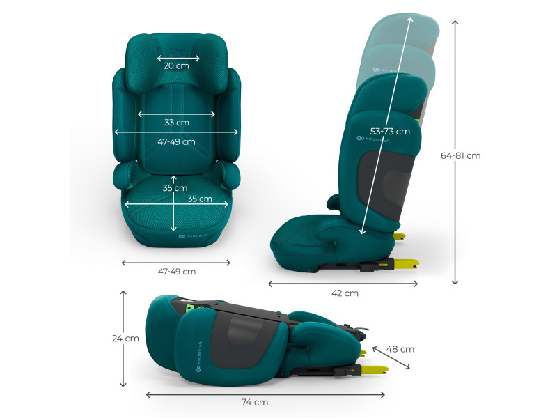 Автокрісло Kinderkraft Xpand 2 PRO i-Size Green (KCXPPR02GRE0000), Фото 3