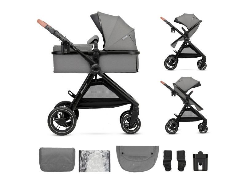 Універсальна коляска 2 в 1 Kinderkraft Esme Grey (KSESME00GRY2000), Фото 1