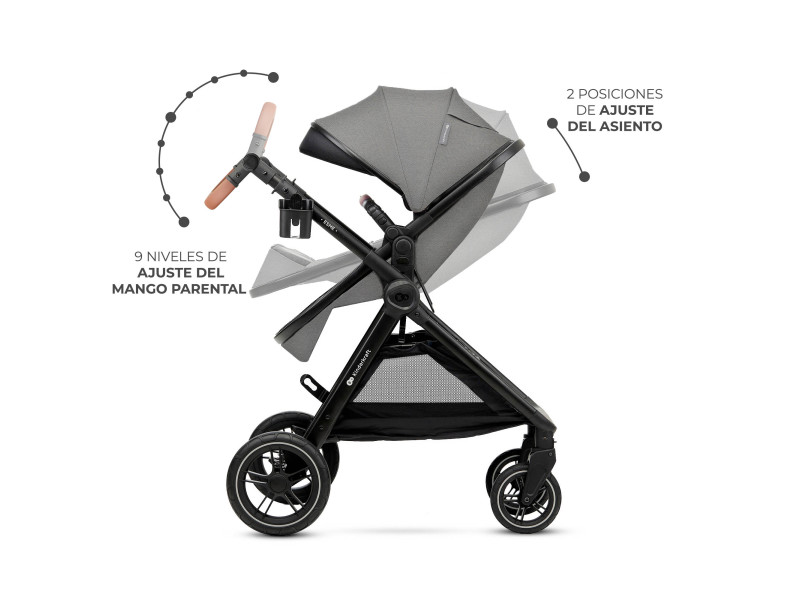 Універсальна коляска 2 в 1 Kinderkraft Esme Grey (KSESME00GRY2000), Фото 9