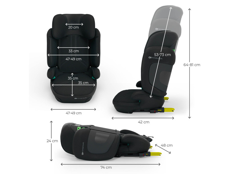 Автокрісло Kinderkraft Xpand 2 PRO i-Size Black (KCXPPR02BLK0000), Фото 3