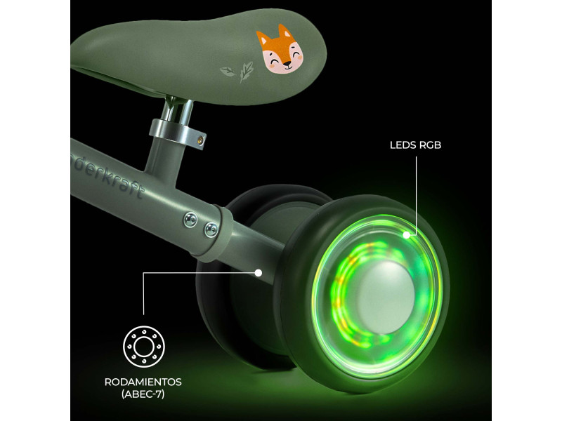 Каталка-беговел Kinderkraft Cutie Flash Green (KRCUFL00GRE0000), Фото 11