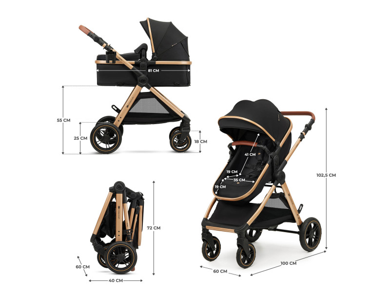 Універсальна коляска 2 в 1 Kinderkraft Esme Black (KSESME00BLK2000), Фото 3