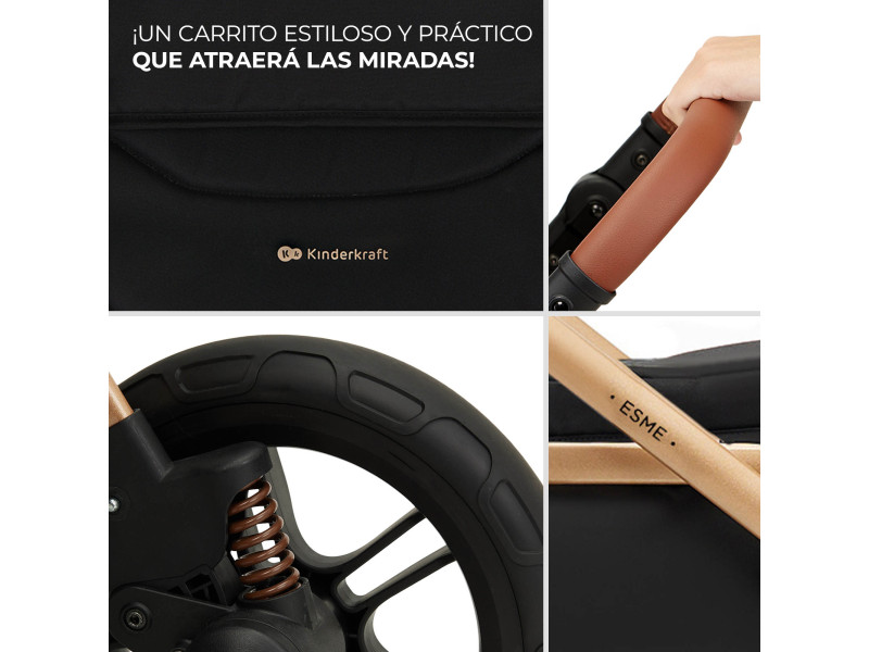 Універсальна коляска 2 в 1 Kinderkraft Esme Black (KSESME00BLK2000), Фото 7