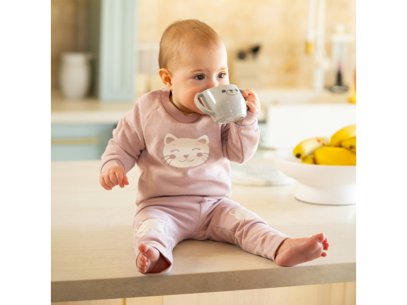 Похила чашка для навчання пити, Сіра Akuku A0695, Фото 4