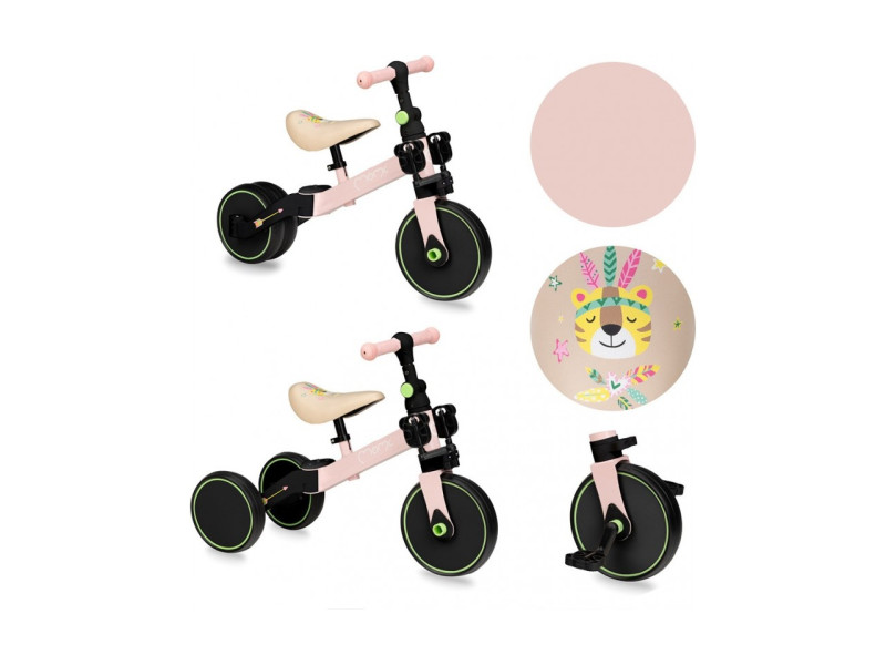 Біговел-велосипед MoMi LORIS 4 в 1 Pink, Фото 3