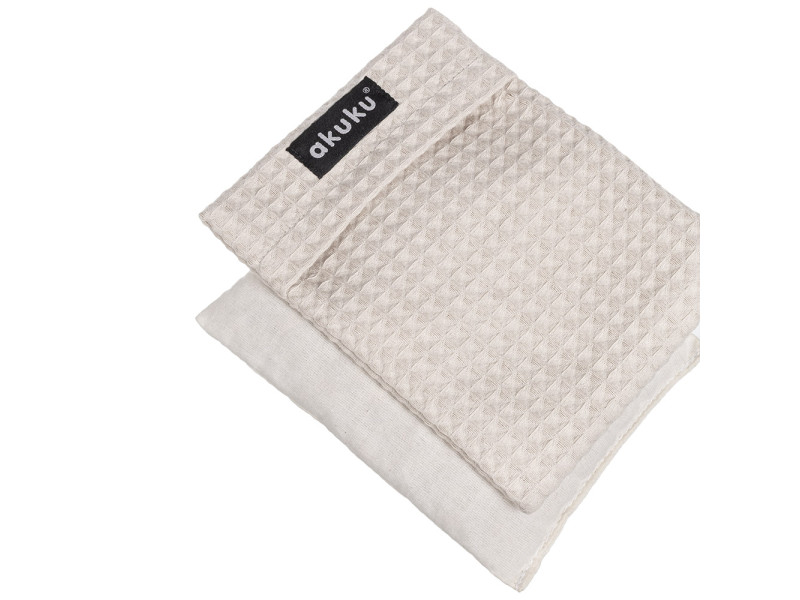 Грелка с вишневыми косточками 13x16 см, бежевый Akuku A0633, Фото 1