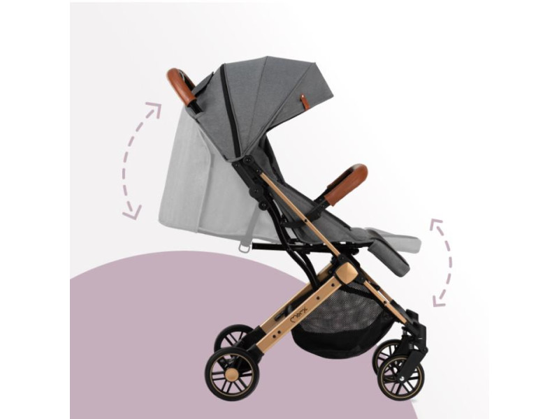 Коляска прогулянкова MoMi ESTELLE Gray-Gold, Фото 4