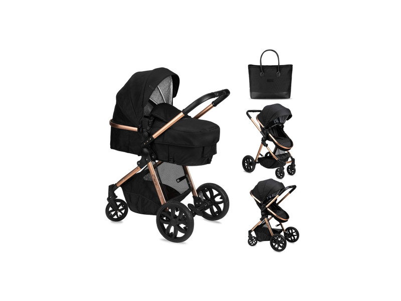 Коляска универсальная 2 в 1 MoMi LIMURU 2in1 black, Фото 1