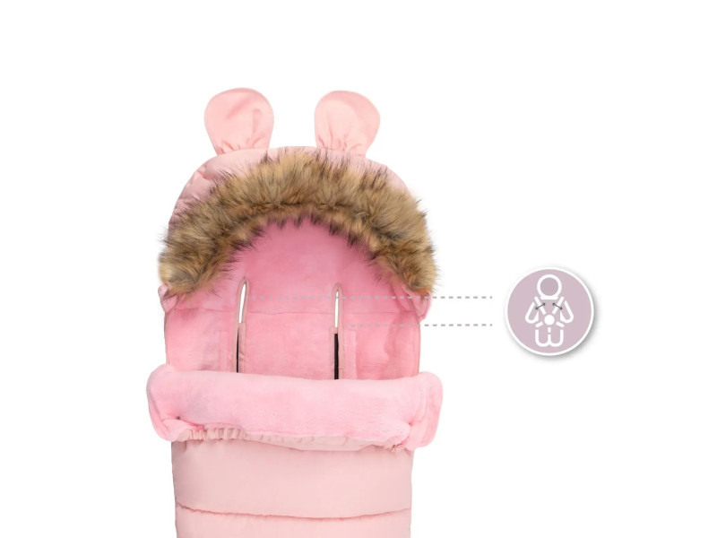 Конверт для коляски MoMi COZY Pink, Фото 4