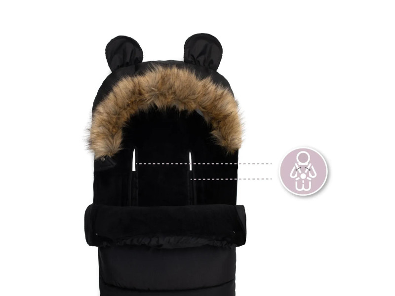 Конверт для коляски MoMi COZY Black, Фото 7