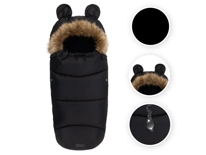 Конверт для коляски MoMi COZY Black, Фото 9