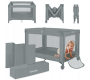 Манеж Lionelo AMELIE GREY CONCRETE