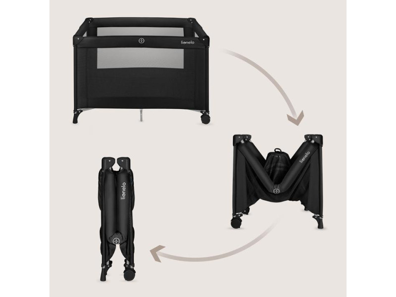 Манеж Lionelo AMELIE BLACK CARBON, Фото 3