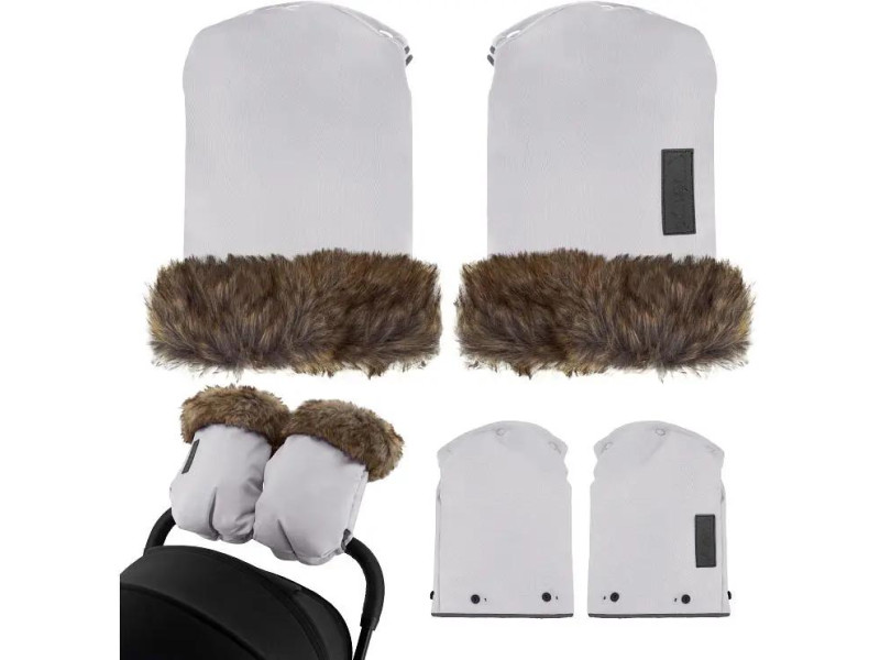 Муфта-рукавиці для коляски MoMi SILDI Gray, Фото 3