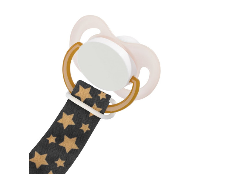 Універсальна стрічка для пустушки, Зірочки срібні Akuku A0585, Фото 4