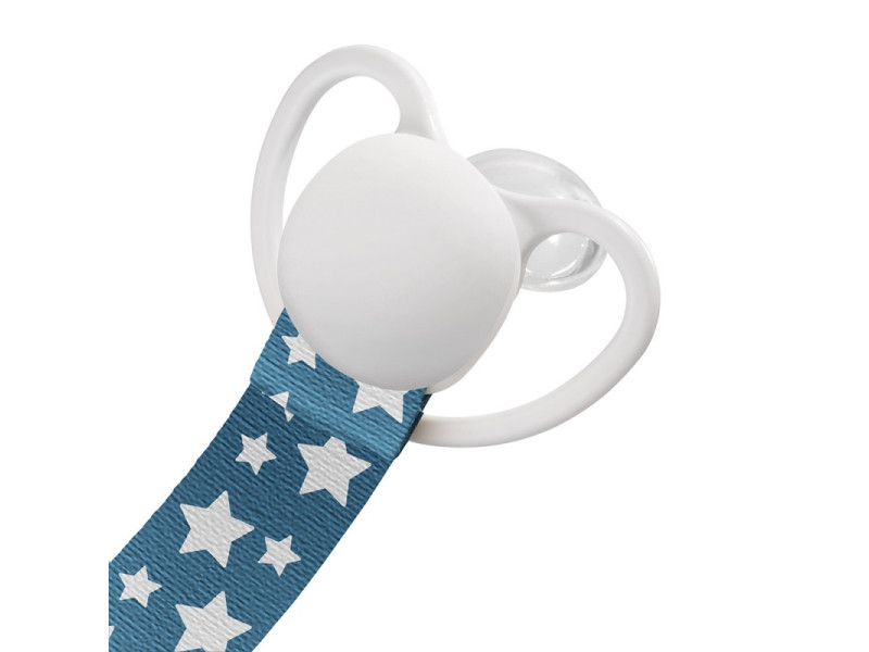 Універсальна стрічка для пустушки, Зірочки срібні Akuku A0584, Фото 3