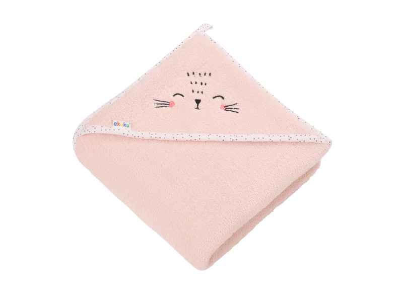 Рушник з капюшоном, Котик 100x100 см Akuku A0664, Фото 1