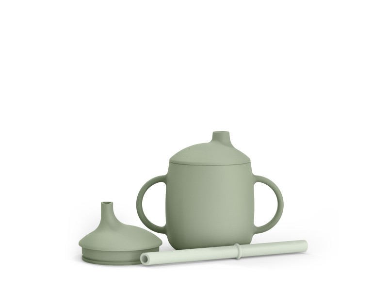 Чашка силіконова 3 в 1 (з носиком та трубочкою), 270 мл, +6 місяців, 