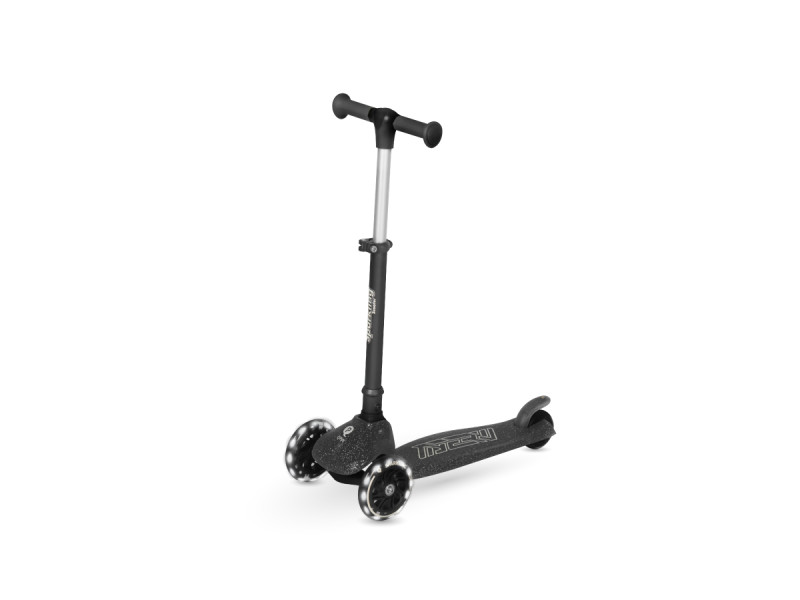Самокат триколісний дитячий з LED підсвіткою колес Sparkling Black, Фото 1