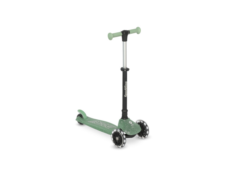 Самокат триколісний дитячий з LED підсвіткою колес Sparkling Green, Фото 1