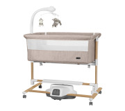 Детская кроватка-качалка CARRELLO Bloom CRL-10304 Cream Beige Wooden