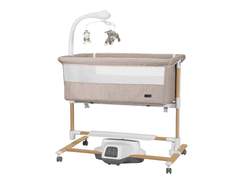 Дитяче ліжечко-гойдалка CARRELLO Bloom CRL-10304 Cream Beige Wooden, Фото 1