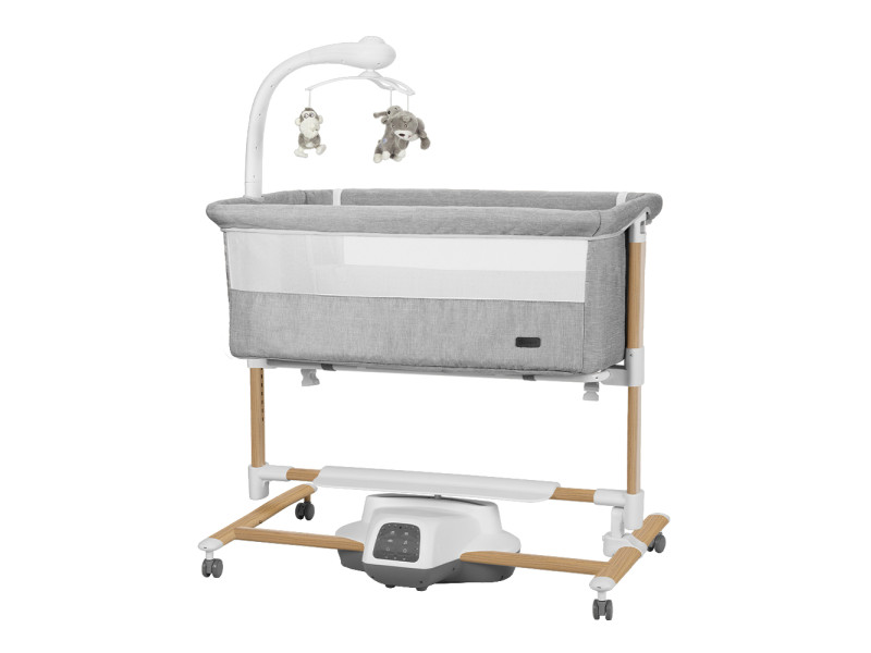 Дитяче ліжечко-гойдалка CARRELLO Bloom CRL-10304 Anchor Grey Wooden, Фото 1