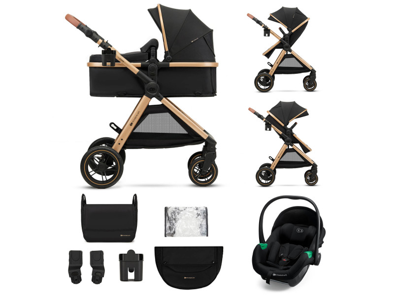 Універсальна коляска 3 в 1 Kinderkraft Esme Pro Pure Black (KSESME00BLK300N), Фото 1