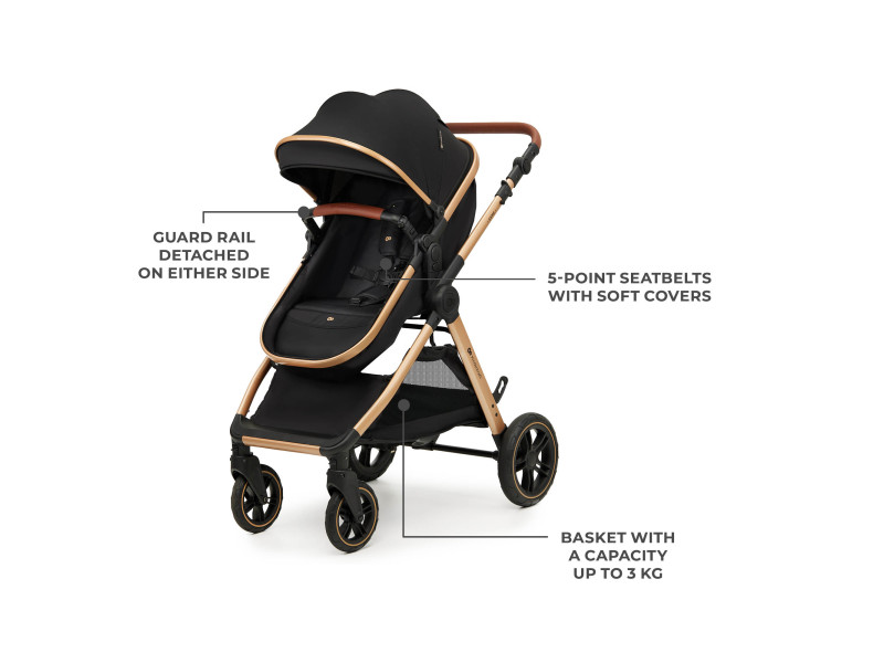 Універсальна коляска 3 в 1 Kinderkraft Esme Pro Pure Black (KSESME00BLK300N), Фото 11