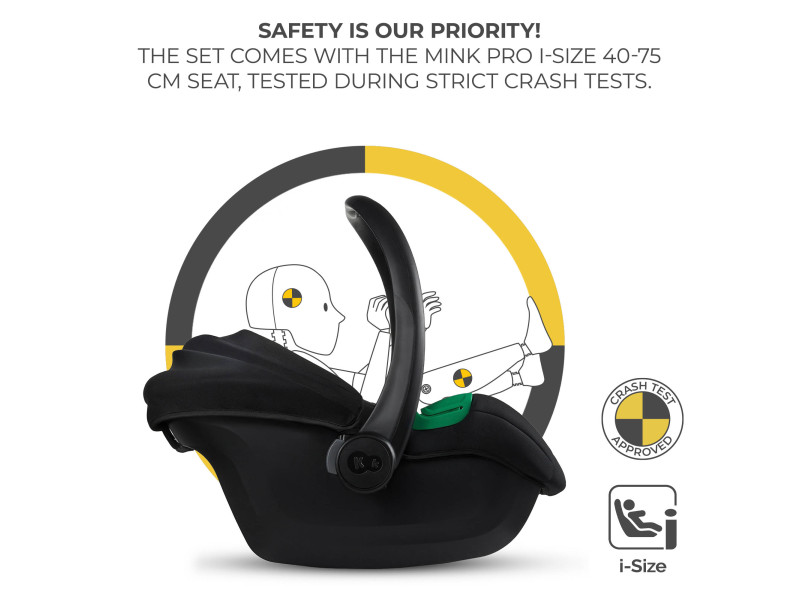 Універсальна коляска 3 в 1 Kinderkraft Esme Pro Pure Black (KSESME00BLK300N), Фото 13