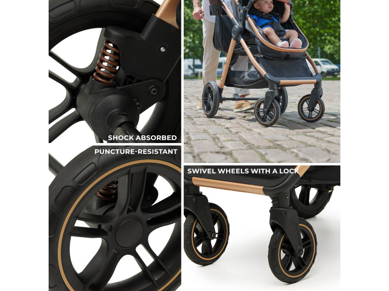 Універсальна коляска 3 в 1 Kinderkraft Esme Pro Pure Black (KSESME00BLK300N), Фото 5