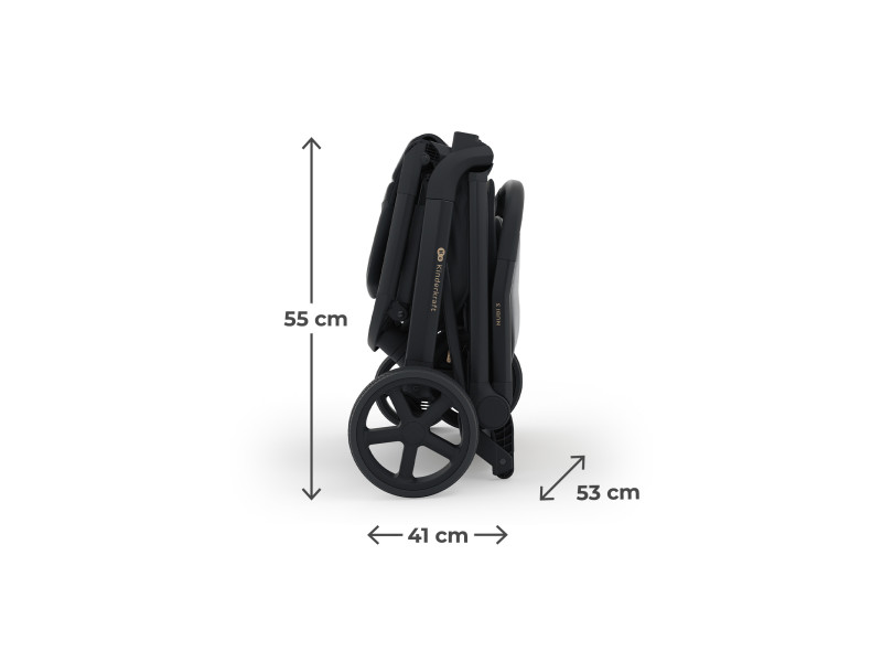 Прогулянкова коляска Kinderkraft Nubi 3 Midnight Black (KSNUBI03BLK0000), Фото 12