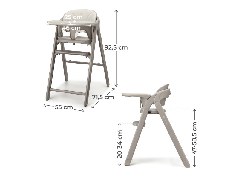 Стільчик для годування Kinderkraft Tino Beige (KHTINO00BEG0000), Фото 10