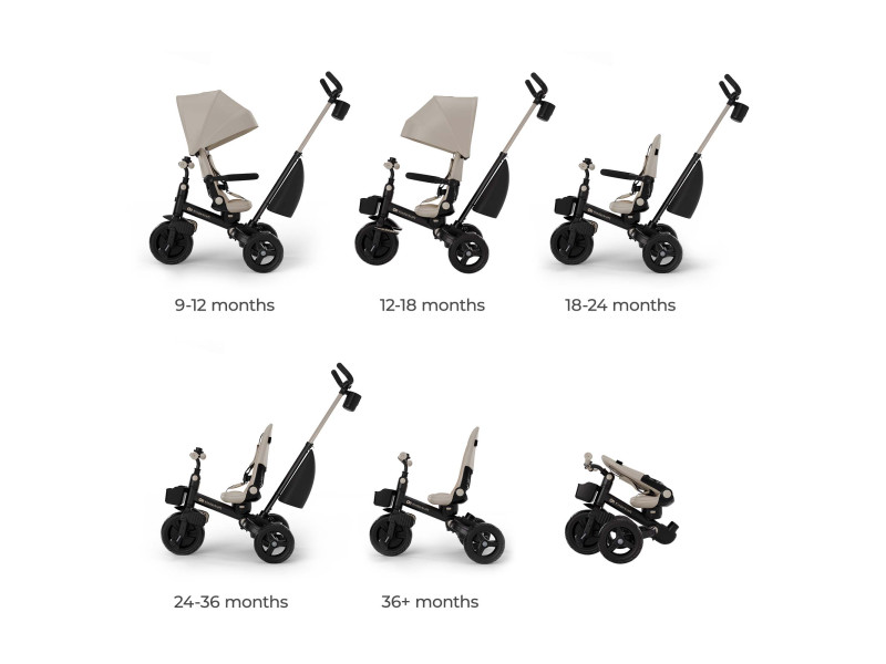 Триколісний велосипед Kinderkraft Aveo 2 Plus Beige (KRAVEO02BEG0000), Фото 11