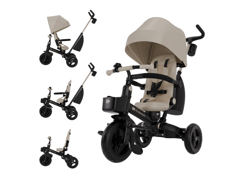 Триколісний велосипед Kinderkraft Aveo 2 Plus Beige (KRAVEO02BEG0000), Фото 3