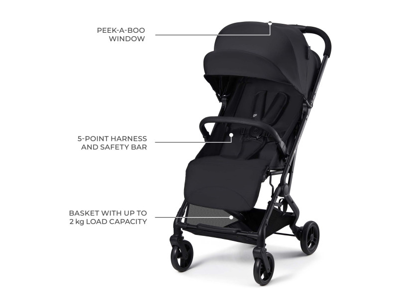 Прогулянкова коляска Kinderkraft Indy 3 Coal Black (KSINDY03BLK0000), Фото 15