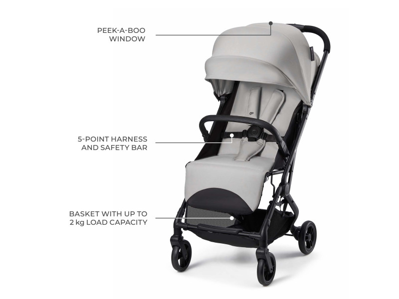 Прогулянкова коляска Kinderkraft Indy 3 Urban Grey (KSINDY03GRY0000), Фото 15