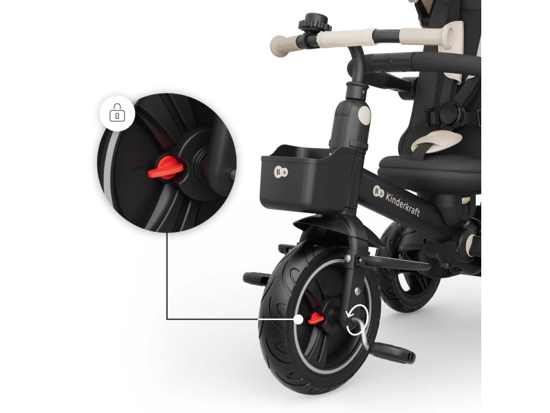 Триколісний велосипед Kinderkraft Spinstep 2 Plus Beige (KRSPST02BEGPL00), Фото 11