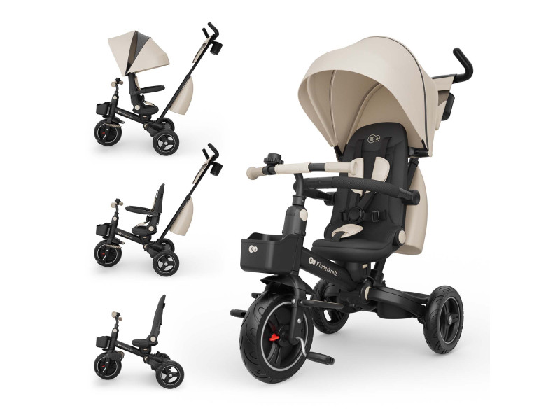 Триколісний велосипед Kinderkraft Spinstep 2 Plus Beige (KRSPST02BEGPL00), Фото 16