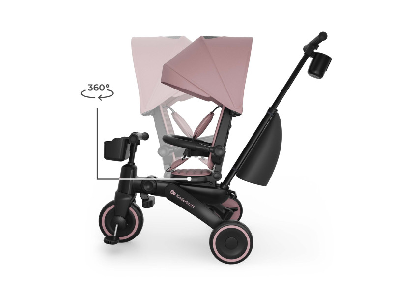 Трехколесный велосипед Kinderkraft Jazz 3 Pink (KRJAZZ03PNK0000), Фото 14