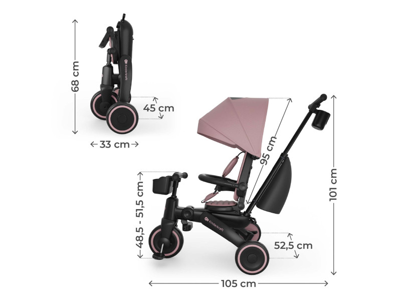 Трехколесный велосипед Kinderkraft Jazz 3 Pink (KRJAZZ03PNK0000), Фото 19