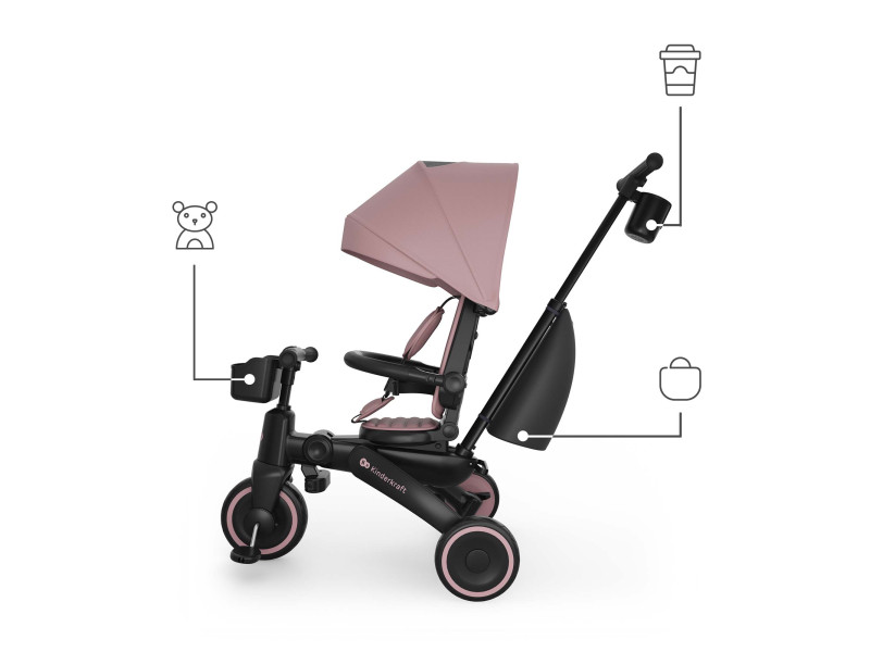 Трехколесный велосипед Kinderkraft Jazz 3 Pink (KRJAZZ03PNK0000), Фото 7